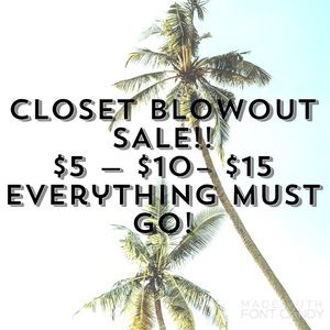CLOSET BLOWOUT SALE!!! $5 $10 $15 Items
